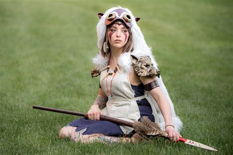 mononoke cosplay|princess mononoke spear.